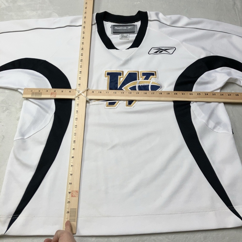 Vintage Winnipeg Blue Bombers HOCKEY CCM Reebok Jersey White CFL Football Men XL - Picture 12 of 12
